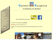 Tablet Screenshot of gasthof-burgblick.de